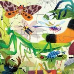 50 pc Crocodile Creek Holographic Puzzle - Backyard Bugs 50 pc Crocodile Creek Holographic Puzzle - Backyard Bugs